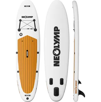 Paddleboard NEOLYMP Nafukovací paddleboard 315x84 cm – odolný, stabilní, s příslušenstvím 320 CM BÍLÁ|KAŠTANOVÁ