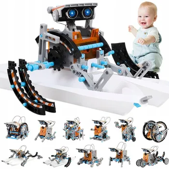 ostatní stavebnice Vzdělávací technické stavebnice - solární robot 12v1, DIY sada, 190 dílů