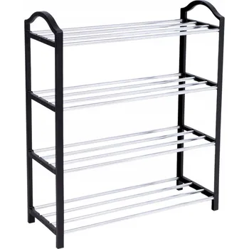 Botník Smukee 61,5 x 62 x 19 cm Černá, stříbrná