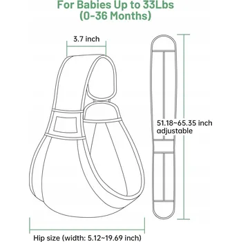 MUMGAROO Šátek na nošení dětí 0-36 měsíců 15 kg Modrý