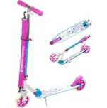 RAVEN Skládací koloběžka Raven Elena white 145mm svítící LED kolečka BÍLÁ|FIALOVÁ|RŮŽOVÁ