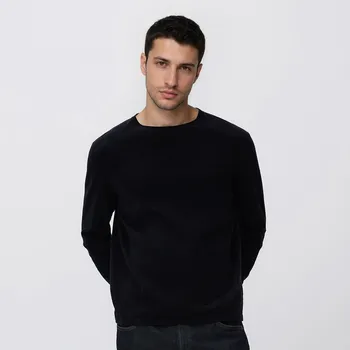 Pánský svetr Reserved - Bavlněný svetr - černý - 634HD-99X - 634HD-99X-M