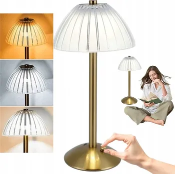 Lampička 3W LED STOLNÍ LAMPA DOTYKOVÁ S BATERIÍ DO LOŽNICE A OBÝVACÍHO POKOJE