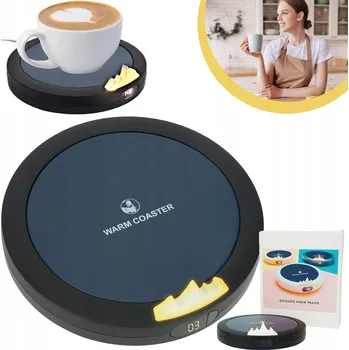 Ohřívač hrnků na kávu, čaj, pod hrnek do kanceláře jako DÁREK