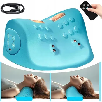 Masážní přístroj MASÁŽNÍ PŘÍSTROJ NA KRK S VYHŘÍVÁNÍM EMS – 3 REŽIMY MASÁŽE, 1500 MAH, DÁLKOVÉ OVLÁDÁNÍ