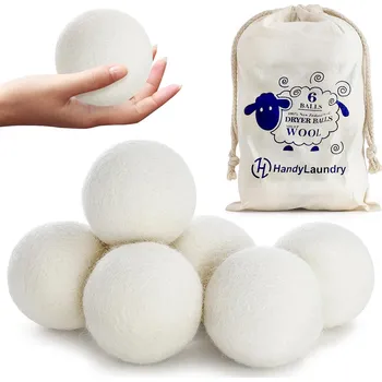 Koule do sušičky 6x VLNĚNÉ KOULE DO SUŠIČKY MĚKKÉ PRANÍ Změkčující KOULE