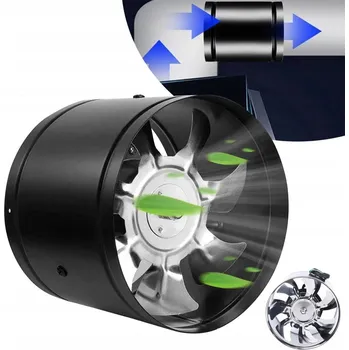 Domácí ventilátor Vysokoteplotní potrubní ventilátor fi 150 mm, výkon 530 m3/h