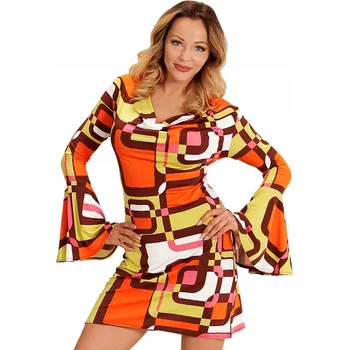 Kostým hippies vícebarevná M