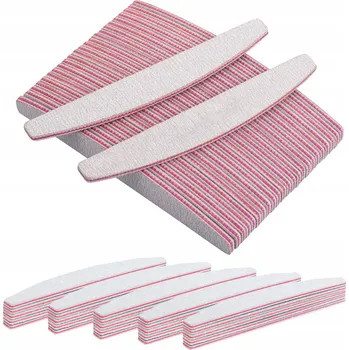 SADA PILNÍKŮ 50 KS. TVAR PŮLMĚSÍCE 100/180 IDEÁLNÍ PRO MANIKÚRU DOMA