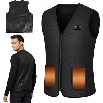 Pánská vesta Vyhřívaná Vesta 9 Zón s USB Unisex Bez Rukávů XXL
