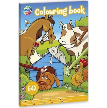 omalovánky Omalovánka A4 ZVÍŘATA 64 stran Moxy