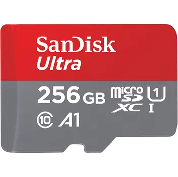 Paměťová karta SanDisk Ultra microSDXC 256 GB + SD Adapter 150 MB/s A1 Class 10 UHS-I