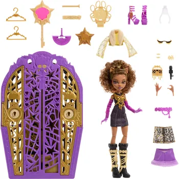 Panenka Panenka Monster High Clawdeen Wolf fialová s sadou doplňků