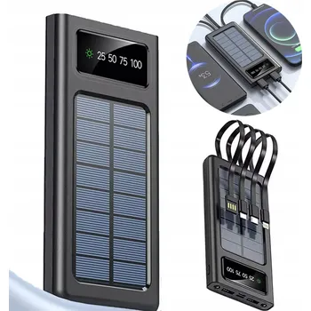 Powerbanka SOLÁRNÍ POWERBANKA 20000MAH NABÍJEČKA TYPE-C LED VYSOKÁ KAPACITA PRO SMARTPHONY