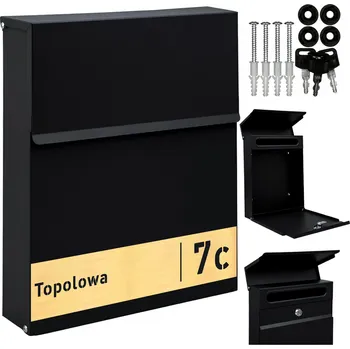 Poštovní schránka Poštovní schránka euroschránka, vhoz M-TEC černá