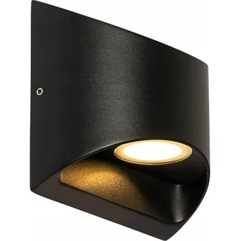 Venkovní osvětlení Venkovní nástěnné svítidlo QAZQA černé s integrovaným LED zdrojem 3,1 W