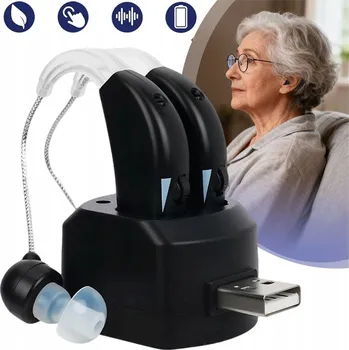 2 APARATY SŁUCHOWE AKUMULATOROWE PRO NEDOSLÝCHAVOST, LEHKÁ AŽ STŘEDNÍ VELIKOST