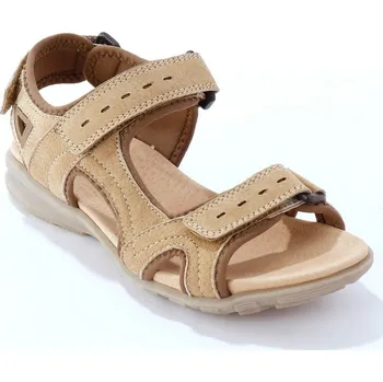 Dámské sandále Kožené sportovní sandály na suché zipy béžová 38