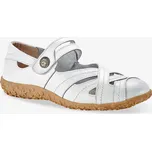 Kožené polobotky bílá 41