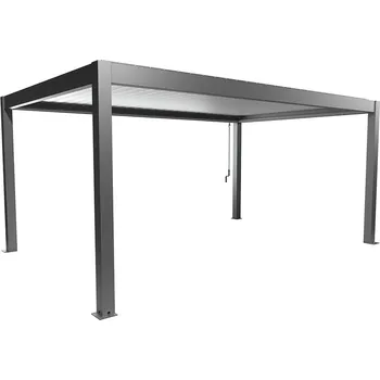 Pergola Biohort Hliníková Pergola 5,5x3,5, šedý křemen metalíza / stříbrná metalíza (Originální pergola v kvalitě od Biohort)