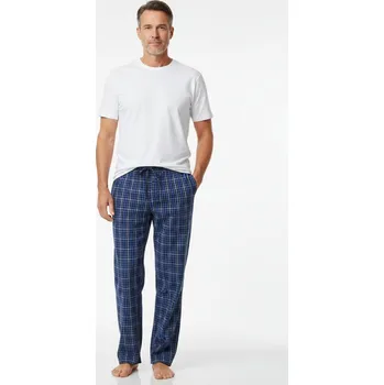 LUIZ Domácí kalhoty Roman 1325 - popelín káro Velikost: M