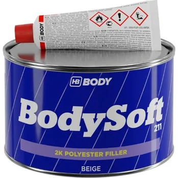 Karosářský tmel HB BODY tmel žlutý - soft 211 1Kg