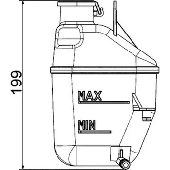 Chladič motoru Vyrovnávací nádoba, chladivo MAHLE CRT 88 001S