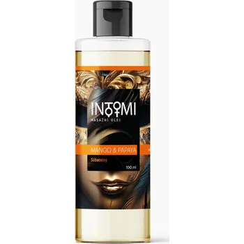 Masážní přípravek Eureko Masážní olej slíbatelný INTIMI Mango, Papaya, 100 ml