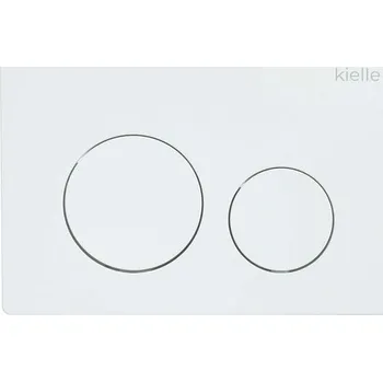 Splachovací tlačítko kielle Gemini New I Ovládací tlačítko splachování, lesklá bílá