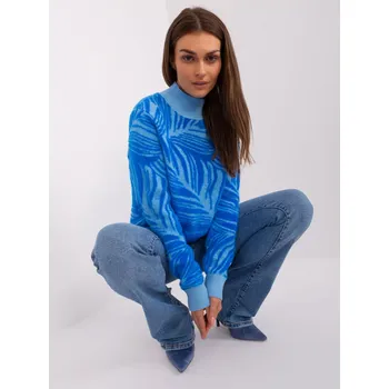 Dámský svetr Jumper AT SW 2357.96 modrá jedna velikost