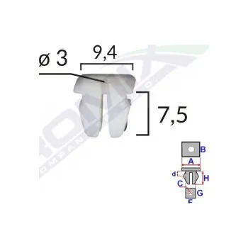 Oprava karosérie Romix Rozpínací matice univerzální 15002