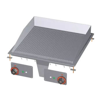 Kuchyňský gril Grilovací deska 56x55 drop-in elektrická chromovaná rýhovaná 400 V | RM - FTRD-66ETS