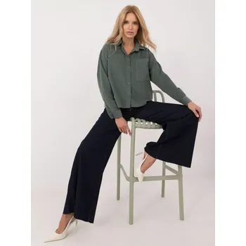 Dámská košile Košile D70046M11184A1 tmavě zelená L