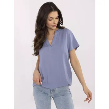 Dámská halenka Halenka D73761M11173A šedá modrá L