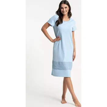 Dámská noční košile Dámská noční košilka Euridika světle modrá 4XL