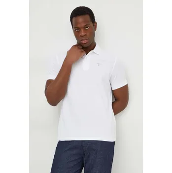 Pánské tričko Bavlněné polo tričko Barbour MML0358 bílá 00X, vel. S