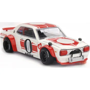 autíčko Nissan Skyline GT-R KPGC 10 Kaido Works 1969 1:64 - MiniGT Nissan Skyline 2000 GTR - kovový model auta