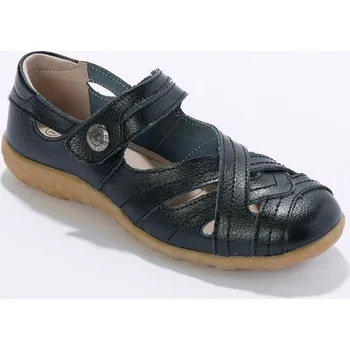 Kožené polobotky černá 41