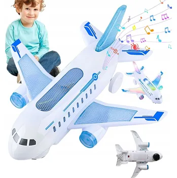 autíčko Hračka Letadlo Dárek Pro Děti Model Letadla se Zvukem a Světlem