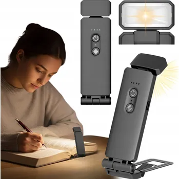 Lampička LAMPICKA NA ČTENÍ KNIHY S KLIPEM Přenosná mini LED lampička Ochrana Očí