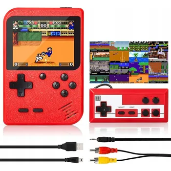 Herní konzole MINI RETRO HERNÍ KONZOLE s 800 hrami, 3" displej, AV TV výstup, SADA S KONTROLEREM