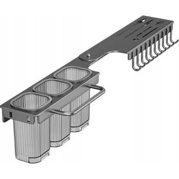 Stojan na nože SKLÁDACÍ Blok na Nože Kuchyňský Multifunkční Bez Vrtání 270° Rohový