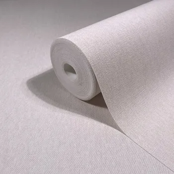 Tapeta BÉŽOVÁ TAPETA STRUKTURA LÁTKY OMYVATELNÁ 10,05 M X 106 CM