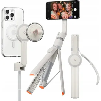 Selfie tyč Držák, Selfie tyč Spigen pro telefon s MagSafe, Bluetooth 4.2 tyč s dálkovým ovládáním