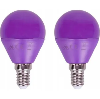 Žárovka LED žárovka Aigostar E14 4 W fialová