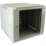 WS.6612.G - nástěnný, rozložený, 12U, 600 x 600, sklo