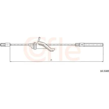Lanko parkovací brzdy Lanovod parkovací brzdy COFLE 10.5385