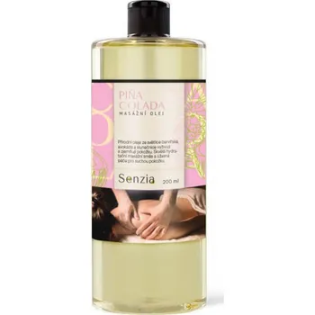Masážní přípravek Eureko Masážní olej SENZIA Pina Colada, 200 ml