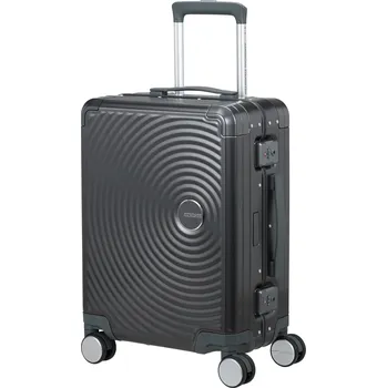 American Tourister Soundbox Alu spinner 55 cestovní kufr, Barva Brushed Anthracite 2849