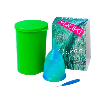 Drogerie Yuuki Menstruační kalíšek OCEAN č. 3 - menší kalíšek CLASSIC (vhodný pro ženy před porodem)